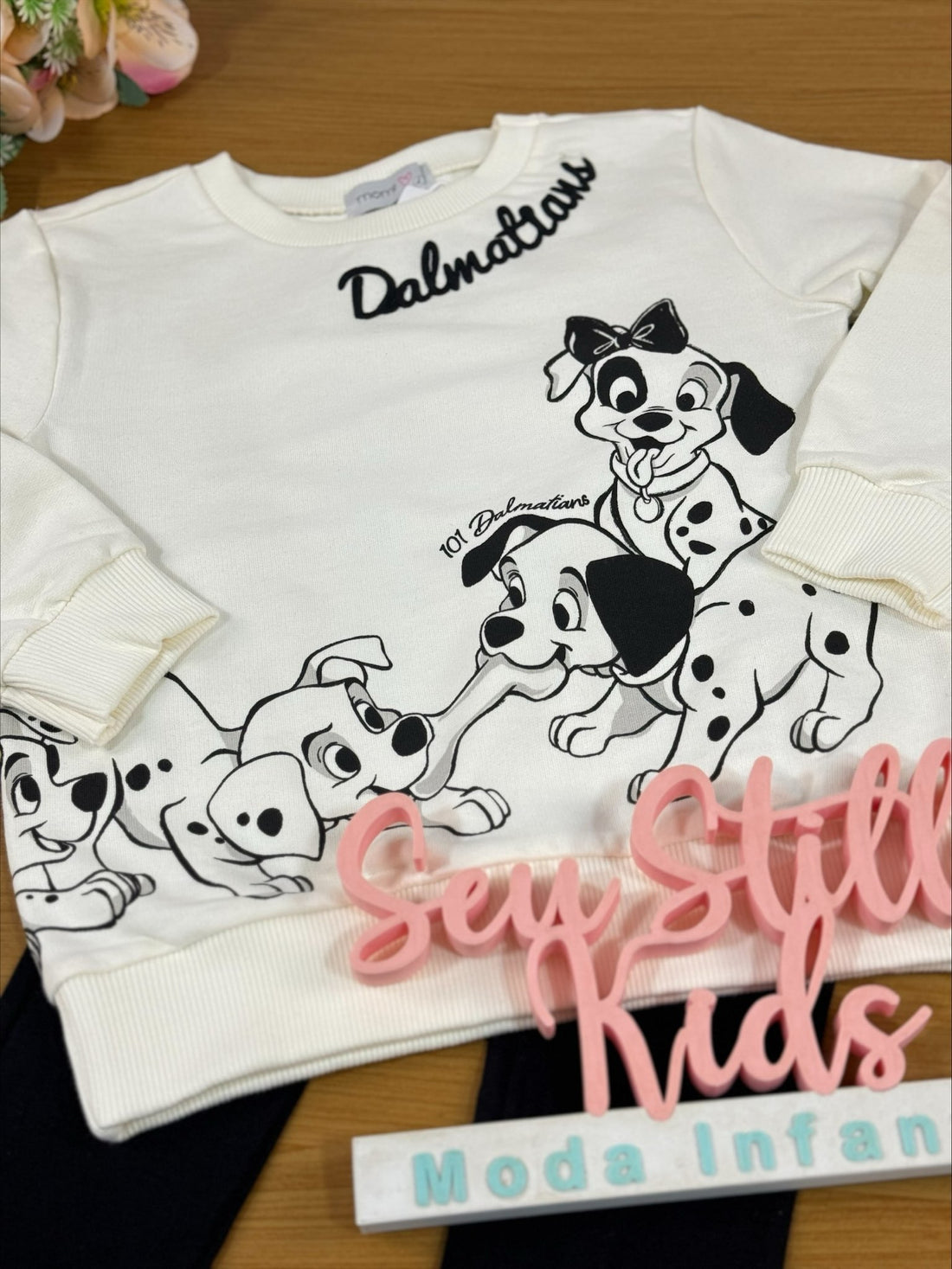 Conjunto Infantil Momi Inverno Legging e Blusa 101 Dálmatas