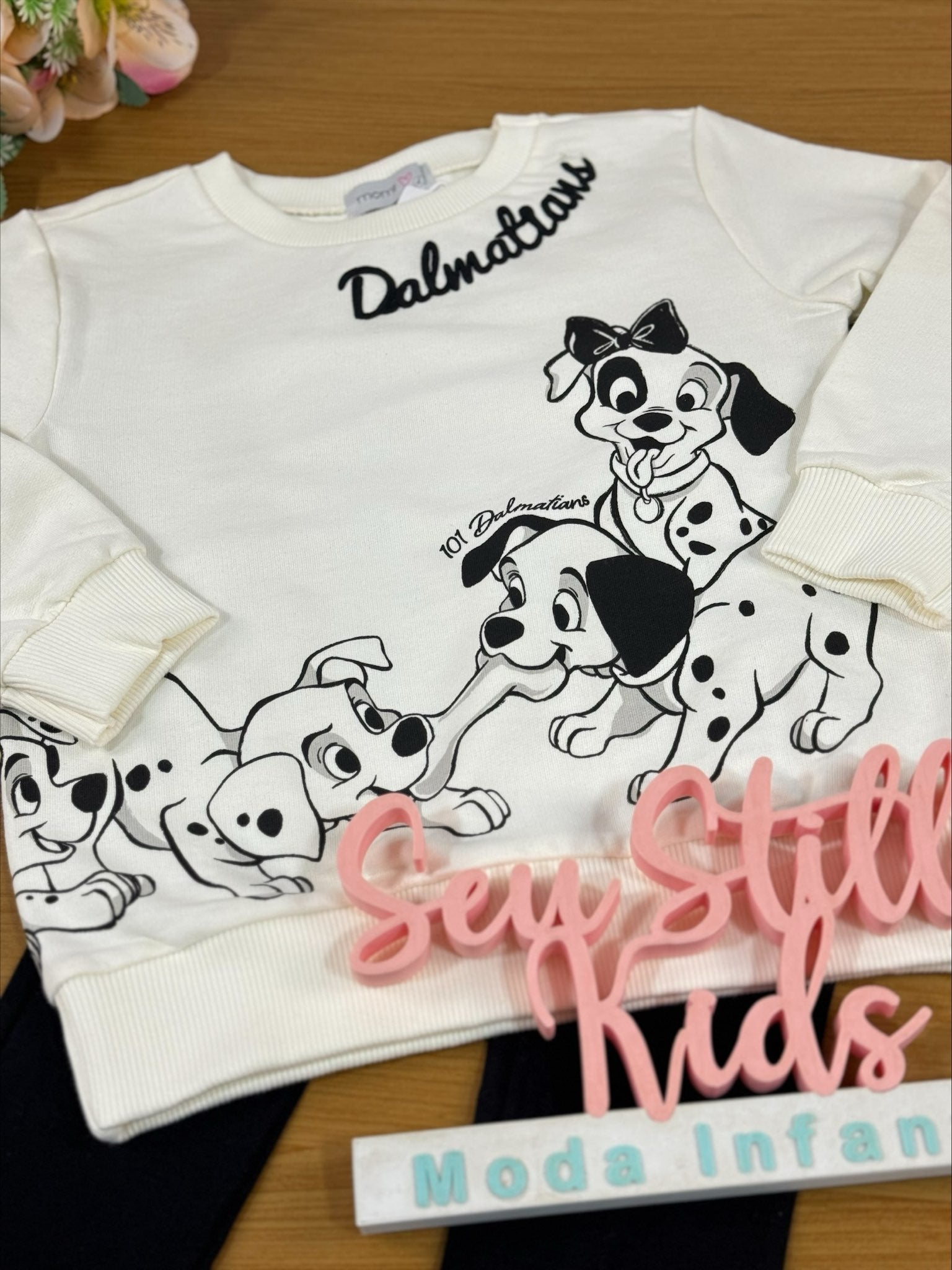 Conjunto Infantil Momi Inverno Legging e Blusa 101 Dálmatas