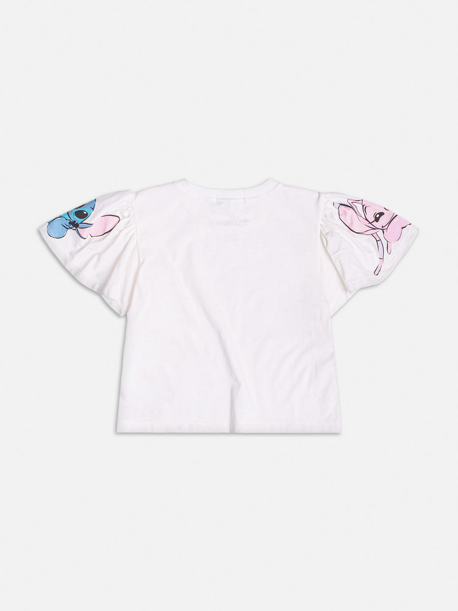 Conjunto Infantil Momi Verão com Shorts Jeans e Blusa Sttich