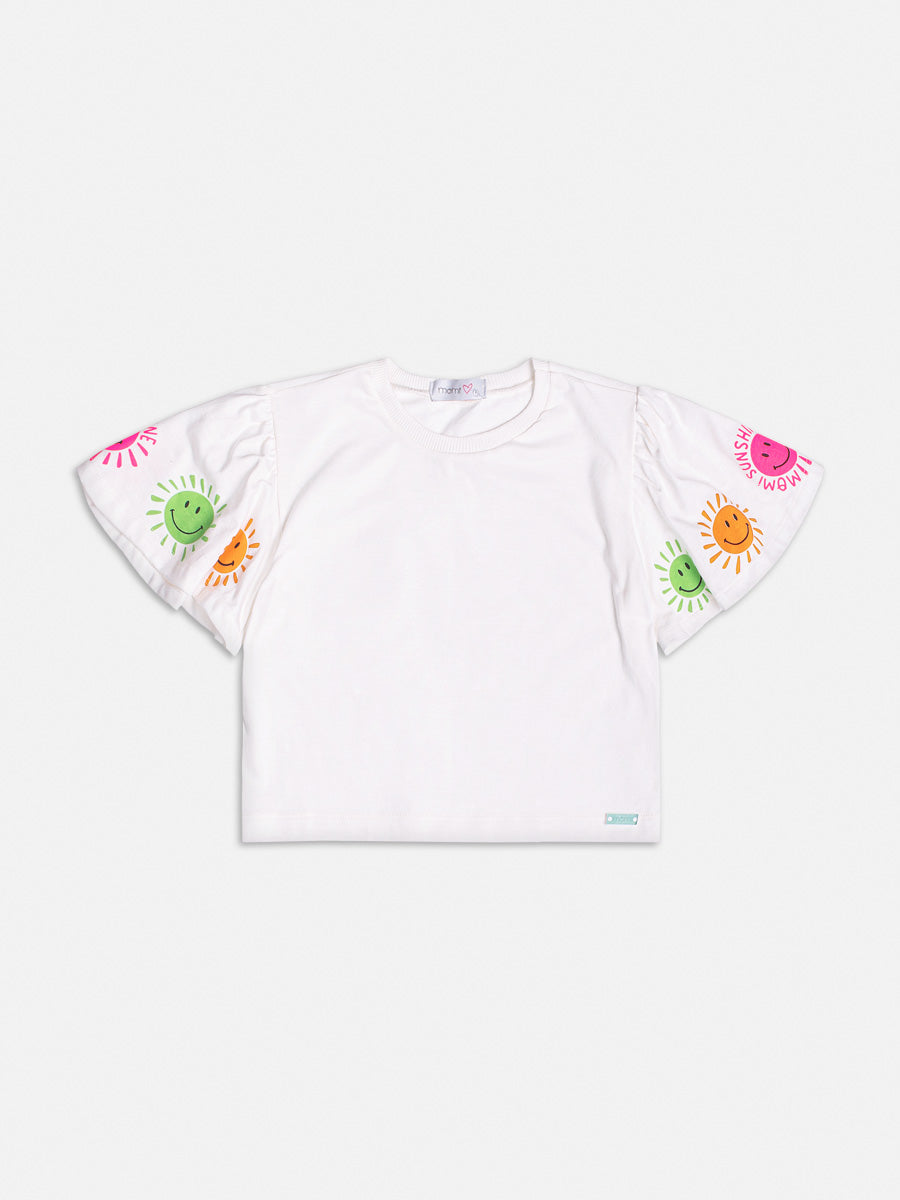 Jardineira Infantil Momi Verão Verde Solzinho Com Blusa