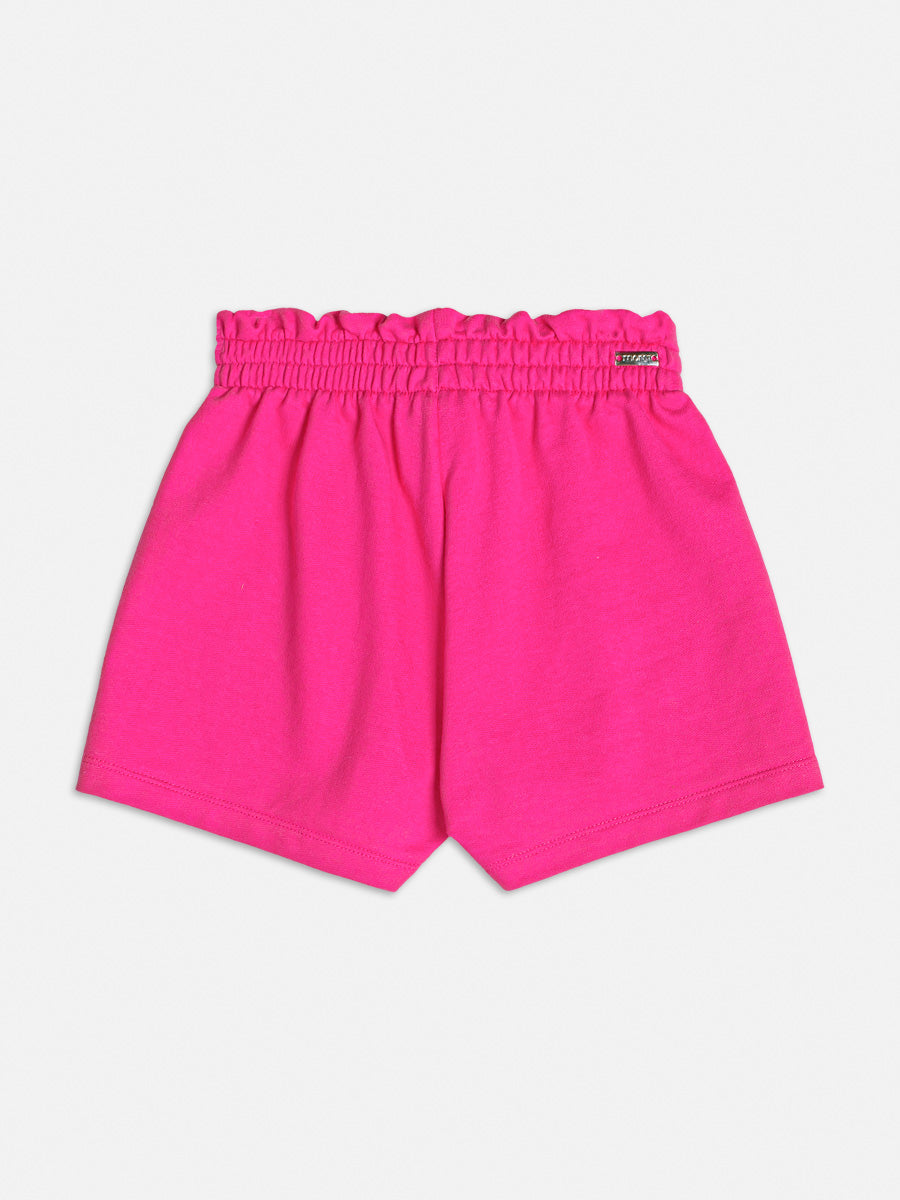 Conjunto Infantil Momi Verão Shorts Rosa Blusa Stitch Disney
