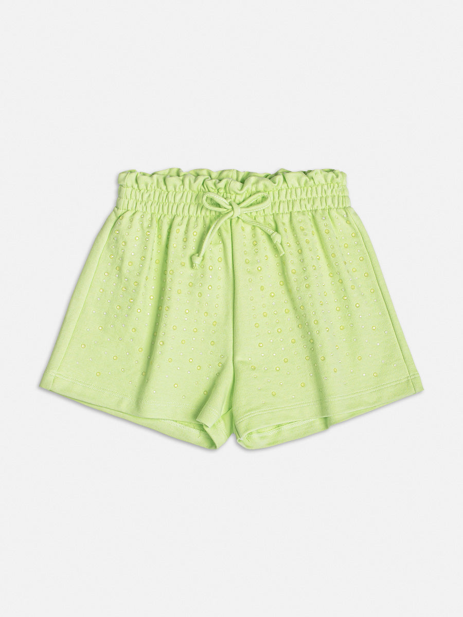 Shorts Infantil Momi Verão Verde Brilho