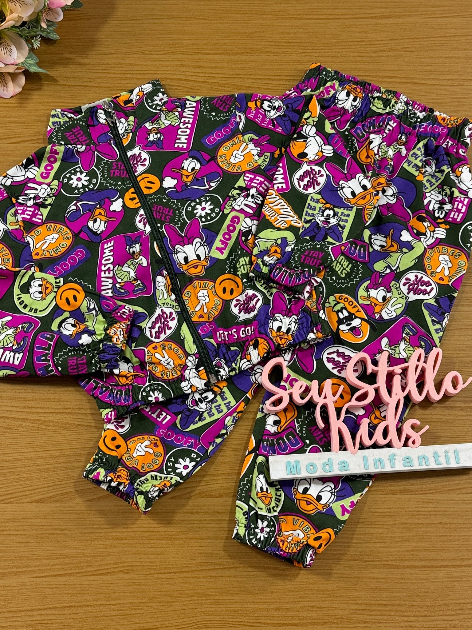 Conjunto Infantil Momi Inverno Calça e Jaqueta Disney