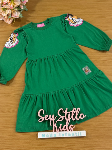 Vestido Infantil Momi Inverno Verde