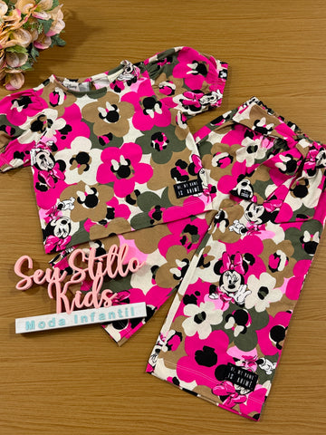 Conjunto Infantil Animê Inverno Calça e Blusa Minnie