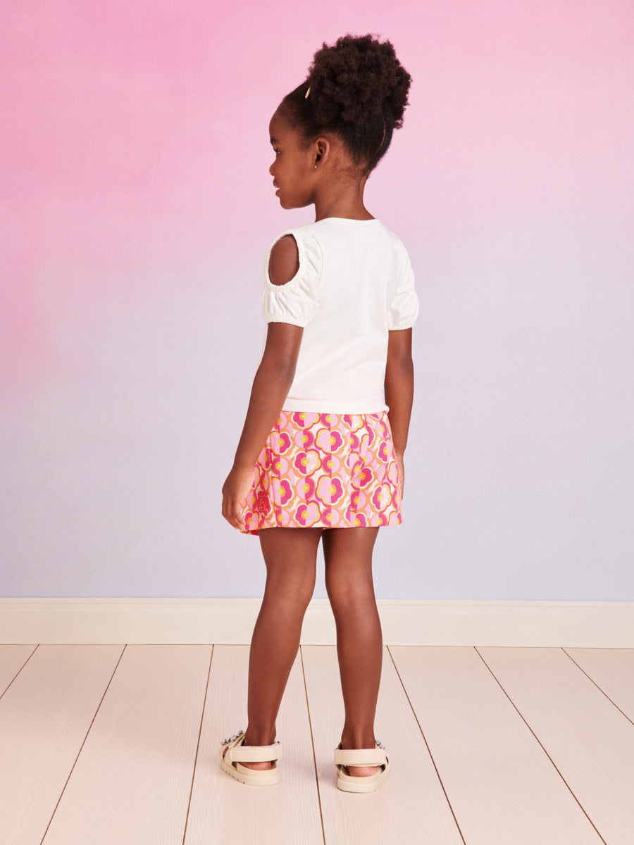 Conjunto Infantil Momi Verão Com Shorts e Blusa Formas Coloridas