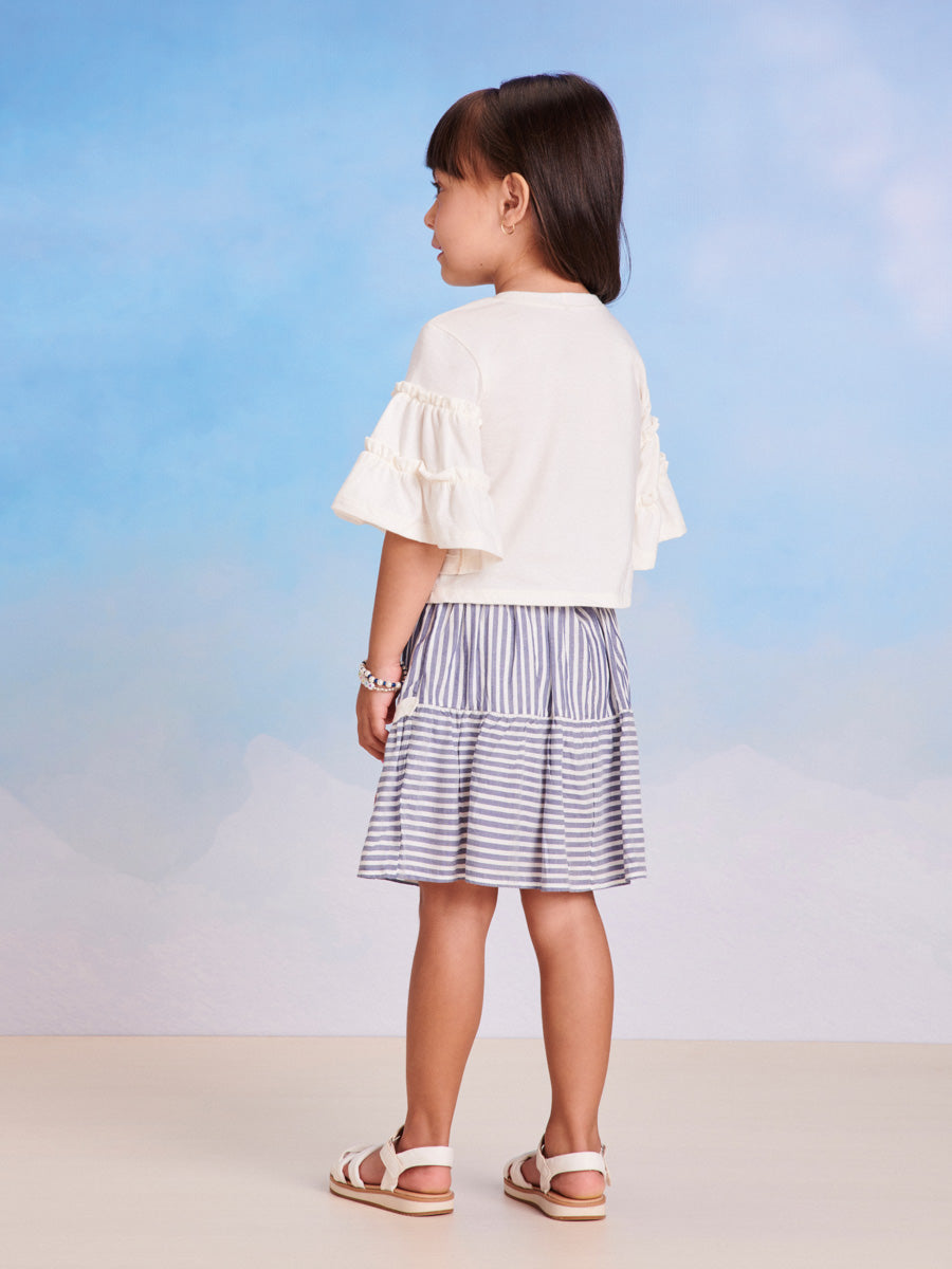 Conjunto Infantil Momi Verão Com Saia e Blusa Cerejinha