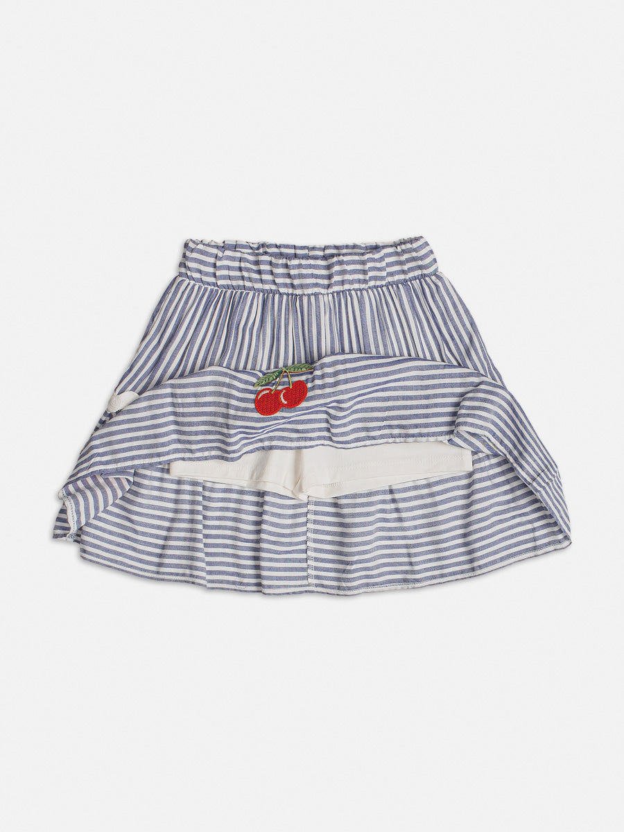 Conjunto Infantil Momi Verão Com Saia e Blusa Cerejinha