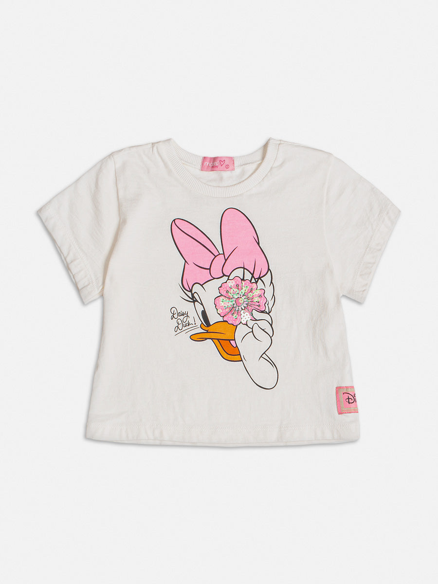Blusa Infantil Momi Verão Branca Daisy