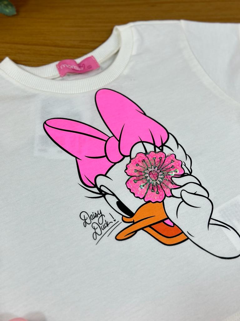 Blusa Infantil Momi Verão Branca Daisy