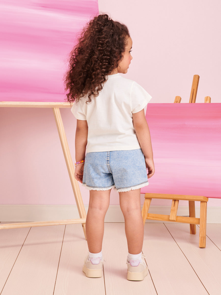 Blusa Infantil Momi Verão Branca Daisy