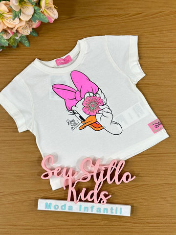 Blusa Infantil Momi Verão Branca Daisy