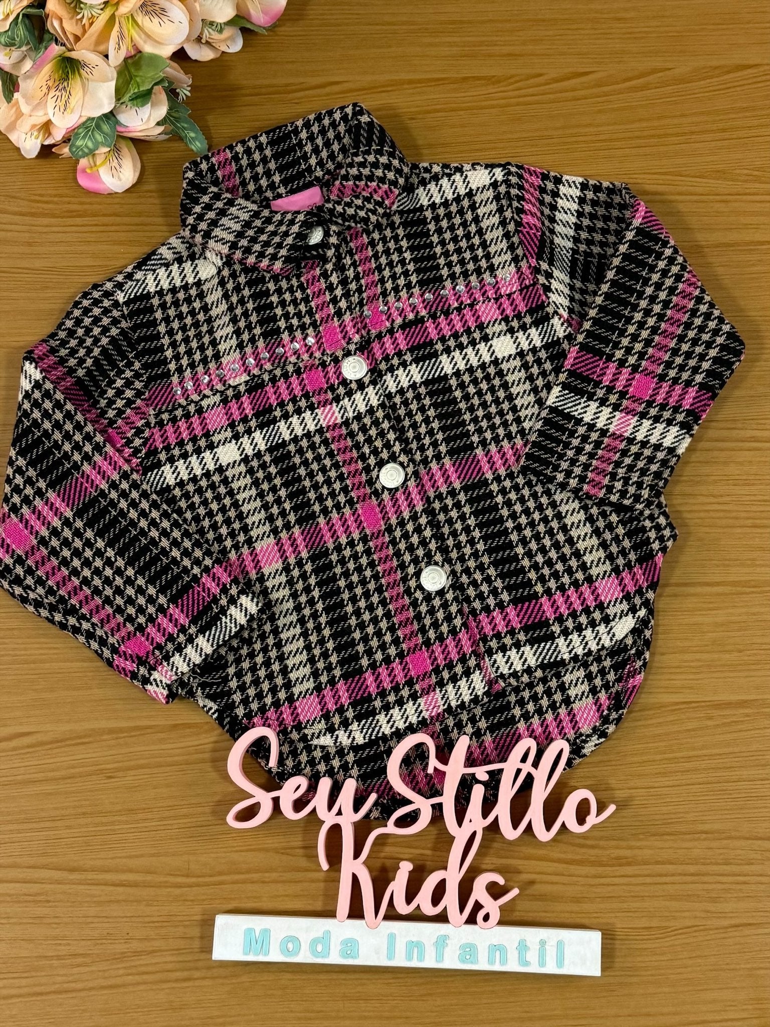 Casaco Infantil Momi Inverno Xadrez