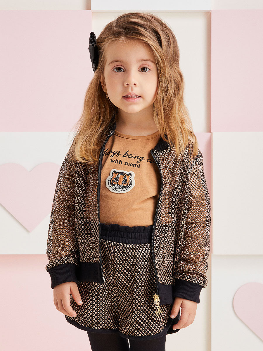 Jaqueta Infantil Momi Inverno Tela Dourada
