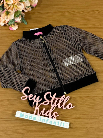 Jaqueta Infantil Momi Inverno Tela Dourada