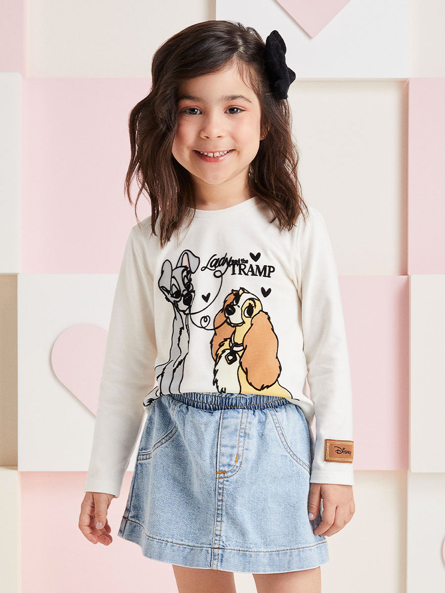 Blusa Infantil Momi Inverno Dama e o Vagabundo