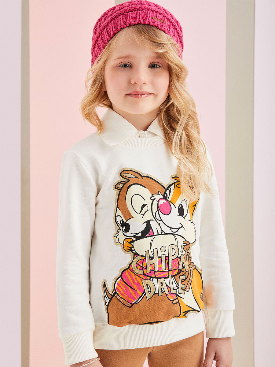 Conjunto Infantil Momi Inverno Legging e Moletom Tico e Teco Disney