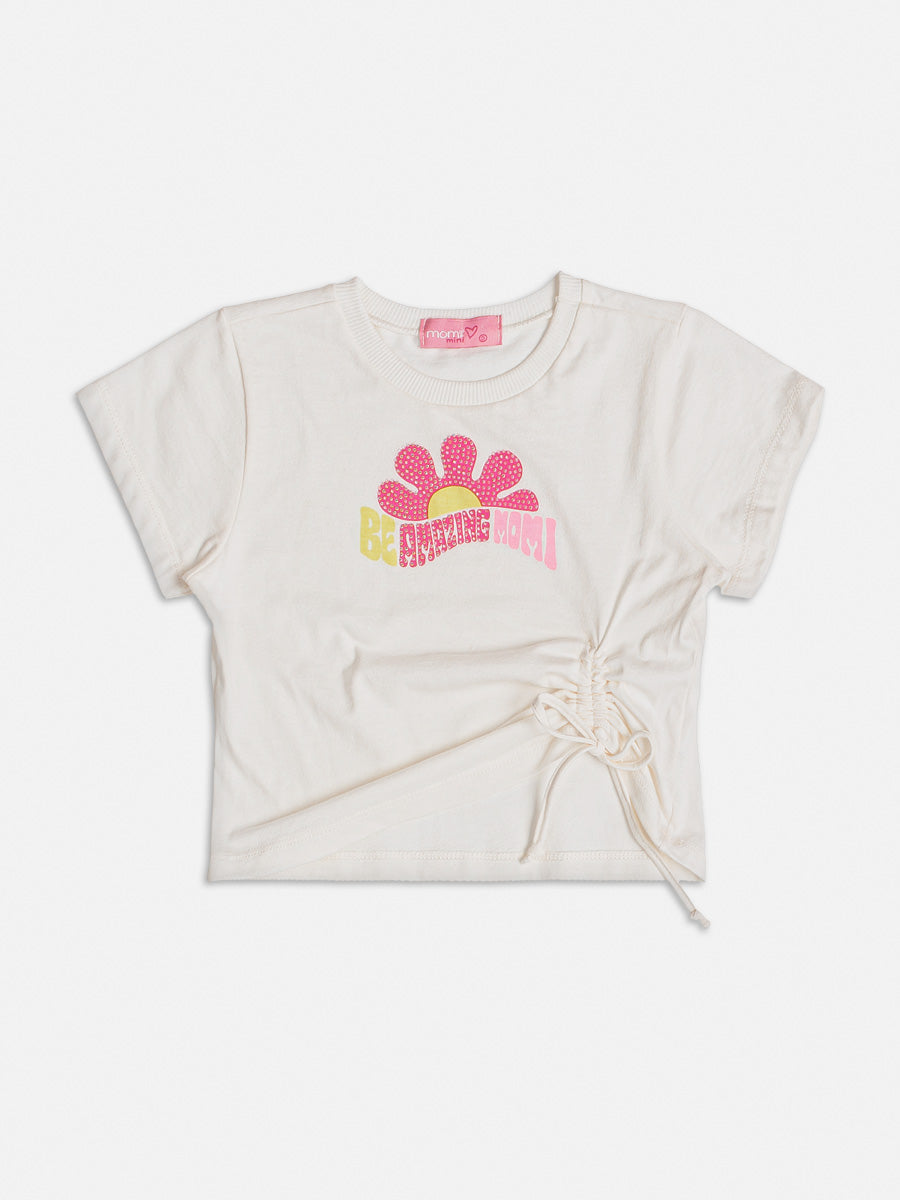 Conjunto Infantil Momi Verão Com Shorts e Blusa Amazing Rosa