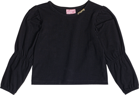 Conjunto Infantil Momi Inverno Saia Oncinha Floral e Blusa Preta