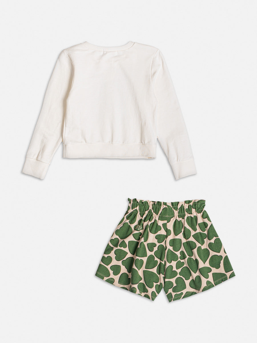 Conjunto Infantil Momi Inverno Shorts e Moletom Fashion