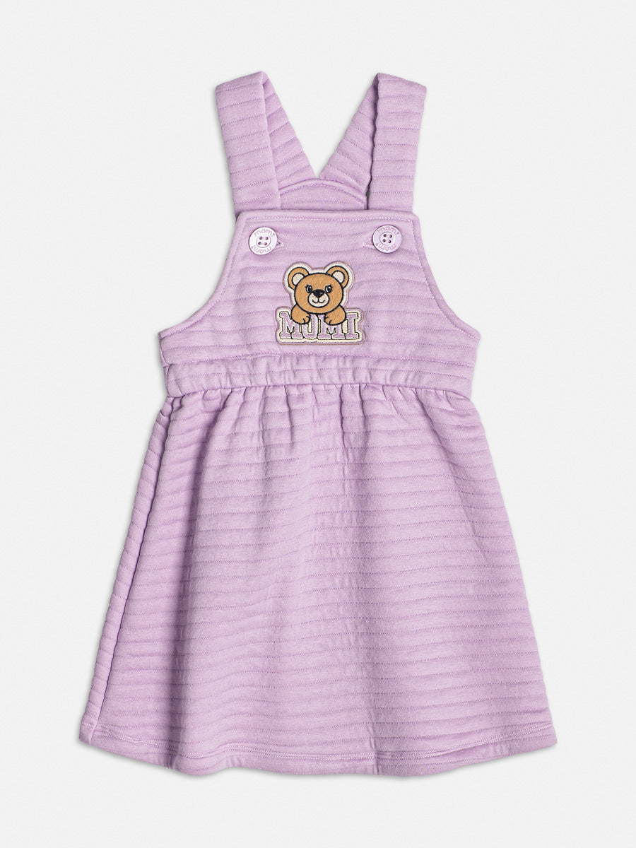 Salopete Infantil Momi Inverno Ursinho Lilás