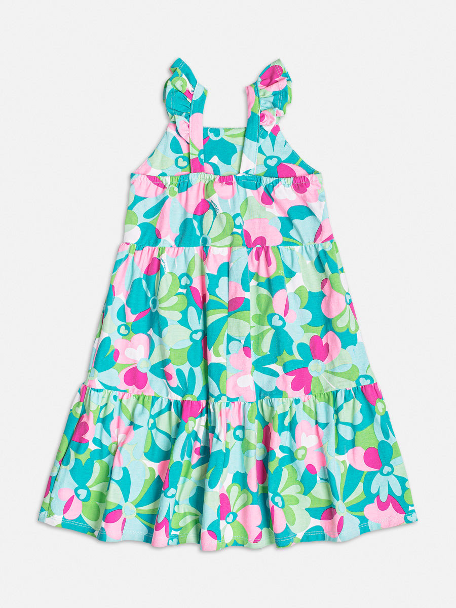 Vestido Infantil Momi Verão Colorido Flores