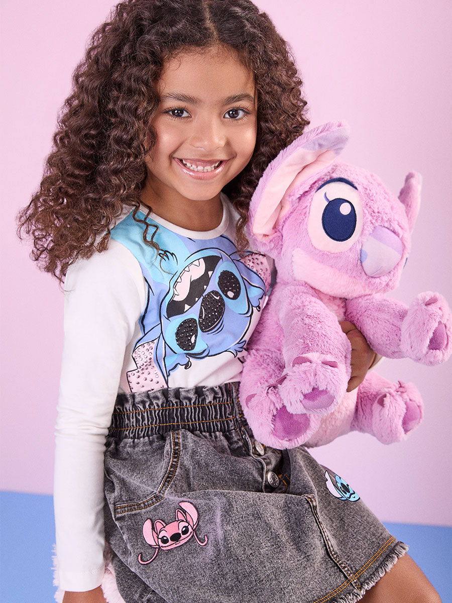 Blusa Infantil Momi Inverno Branca Stitch