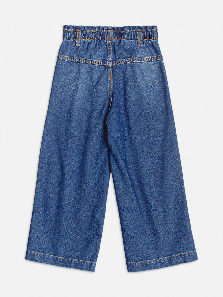 Calça Jeans Infantil Momi Pantalona Stitch