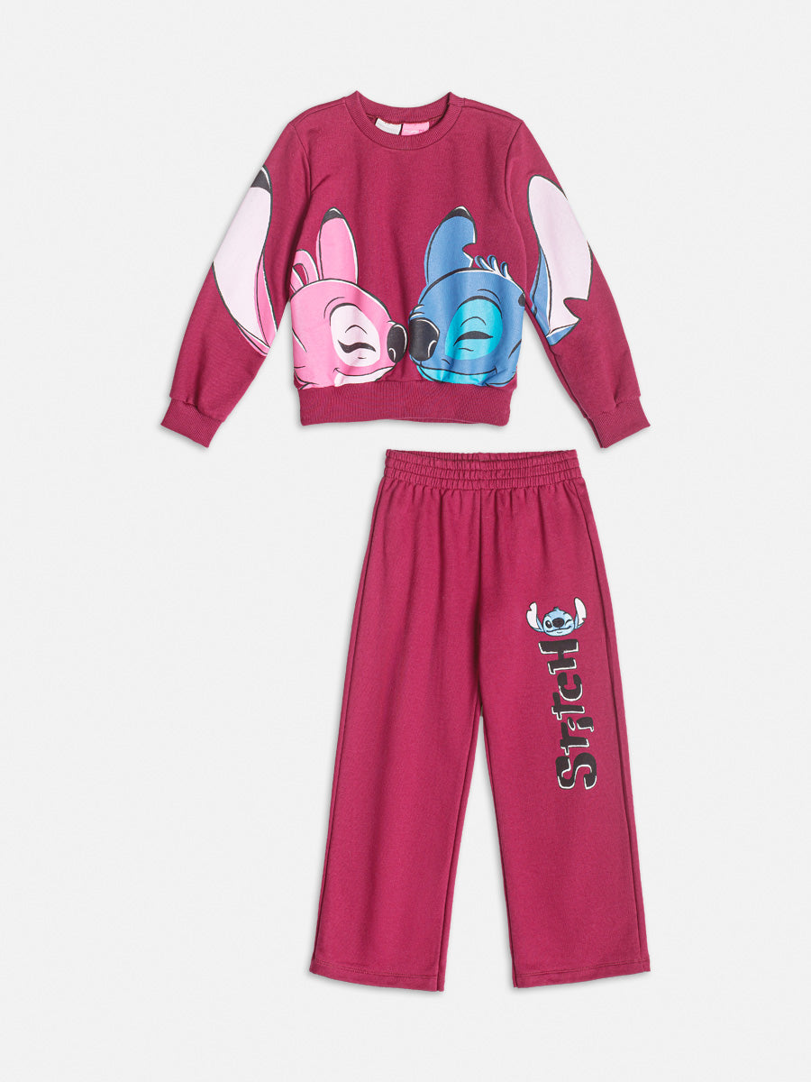 Conjunto Infantil Momi Inverno Calça e Moletom Angel e Stitch