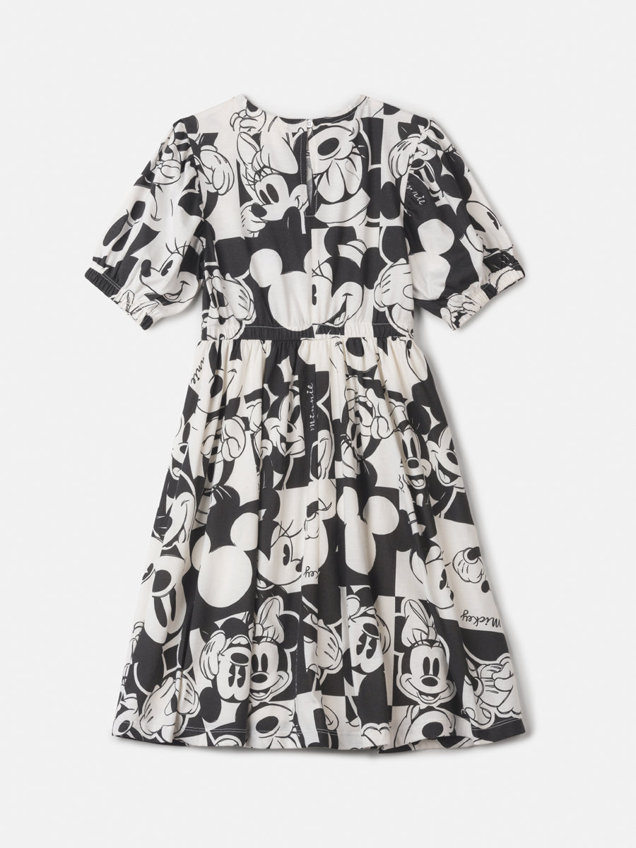 Vestido Infantil Animê Inverno Mickey Disney