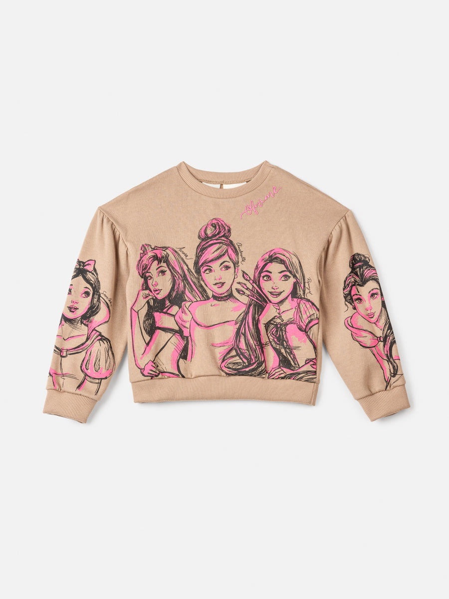 Moletom Infantil Animê Inverno Princesas Disney
