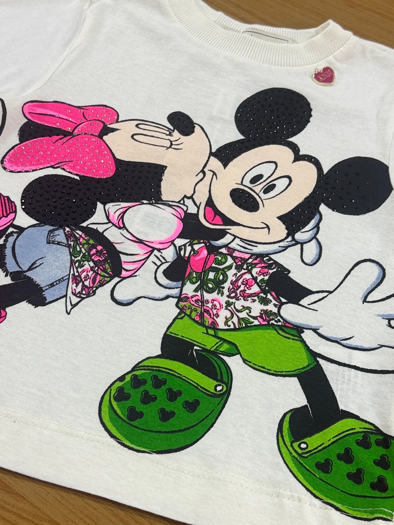 Blusa Infantil Anime Verão Mickey e Minnie Disney