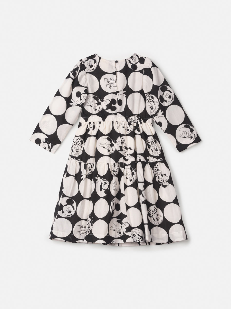 Vestido Infantil Animê Inverno Mickey and Minnie Disney