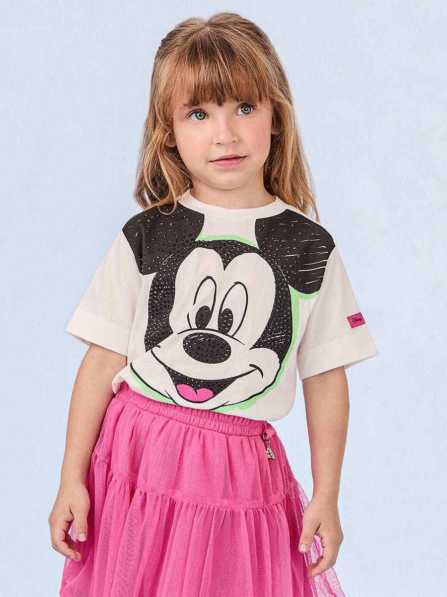 Blusa Infantil Anime Verão Mickey Disney