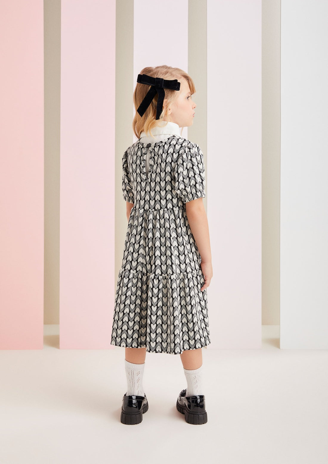 Vestido Infantil Momi Inverno Corações