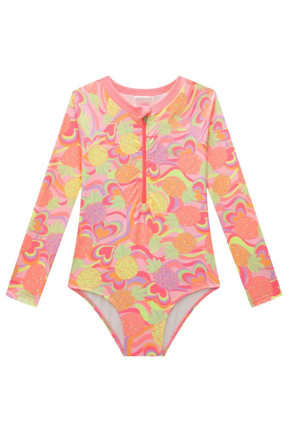 Maiô Infantil Manga Longa Kukie Verão Tropical