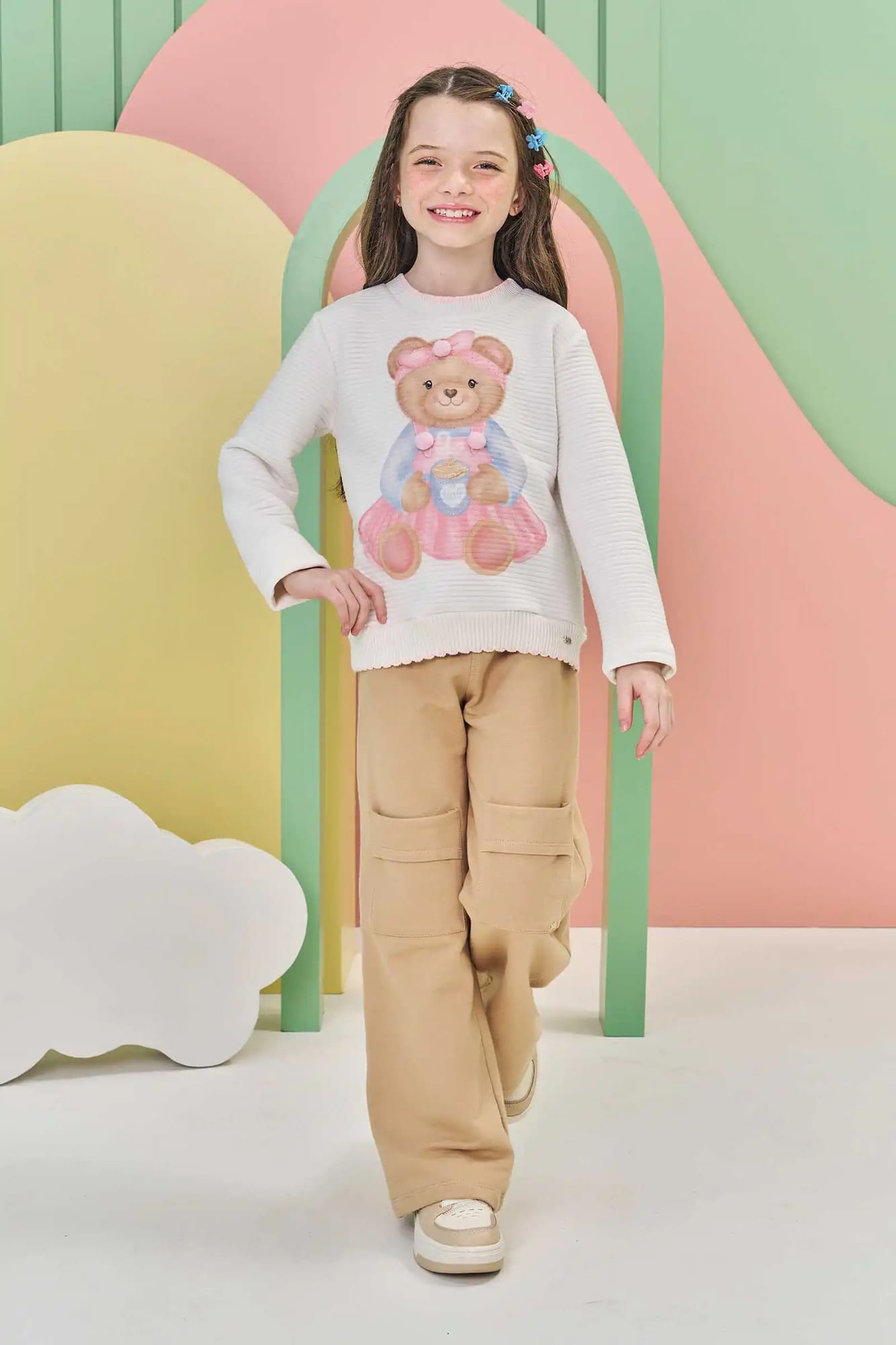 Blusa Infantil Kukie Inverno Ursinha