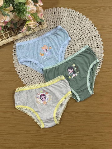 Kit Calcinha Infantil Lupo Princesas Disney