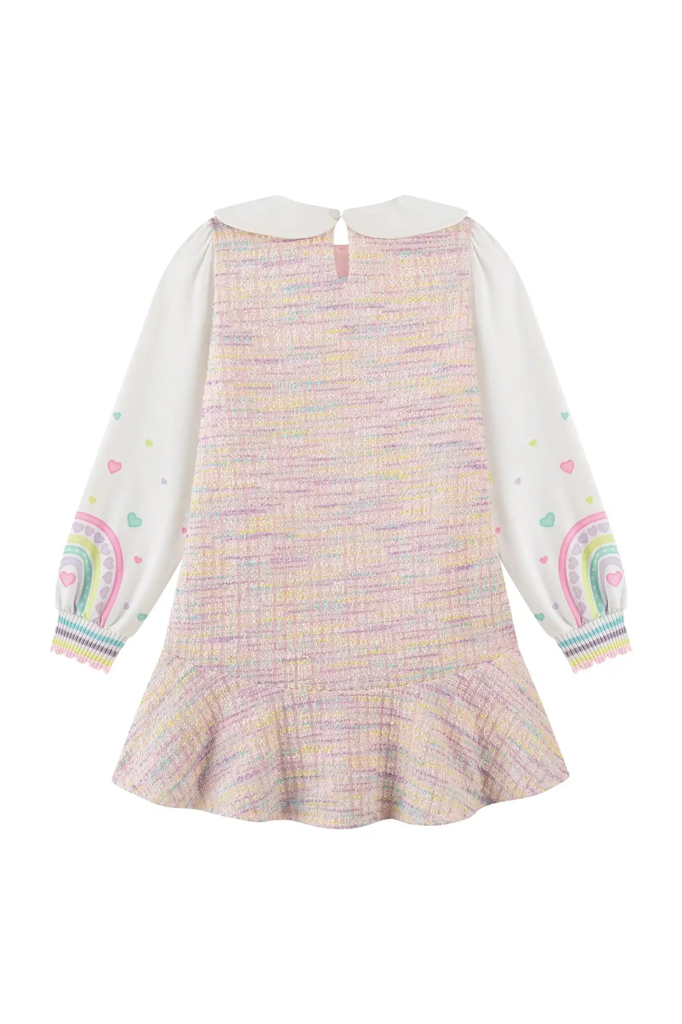 Vestido Infantil Kukiê Inverno Colorido Tweed