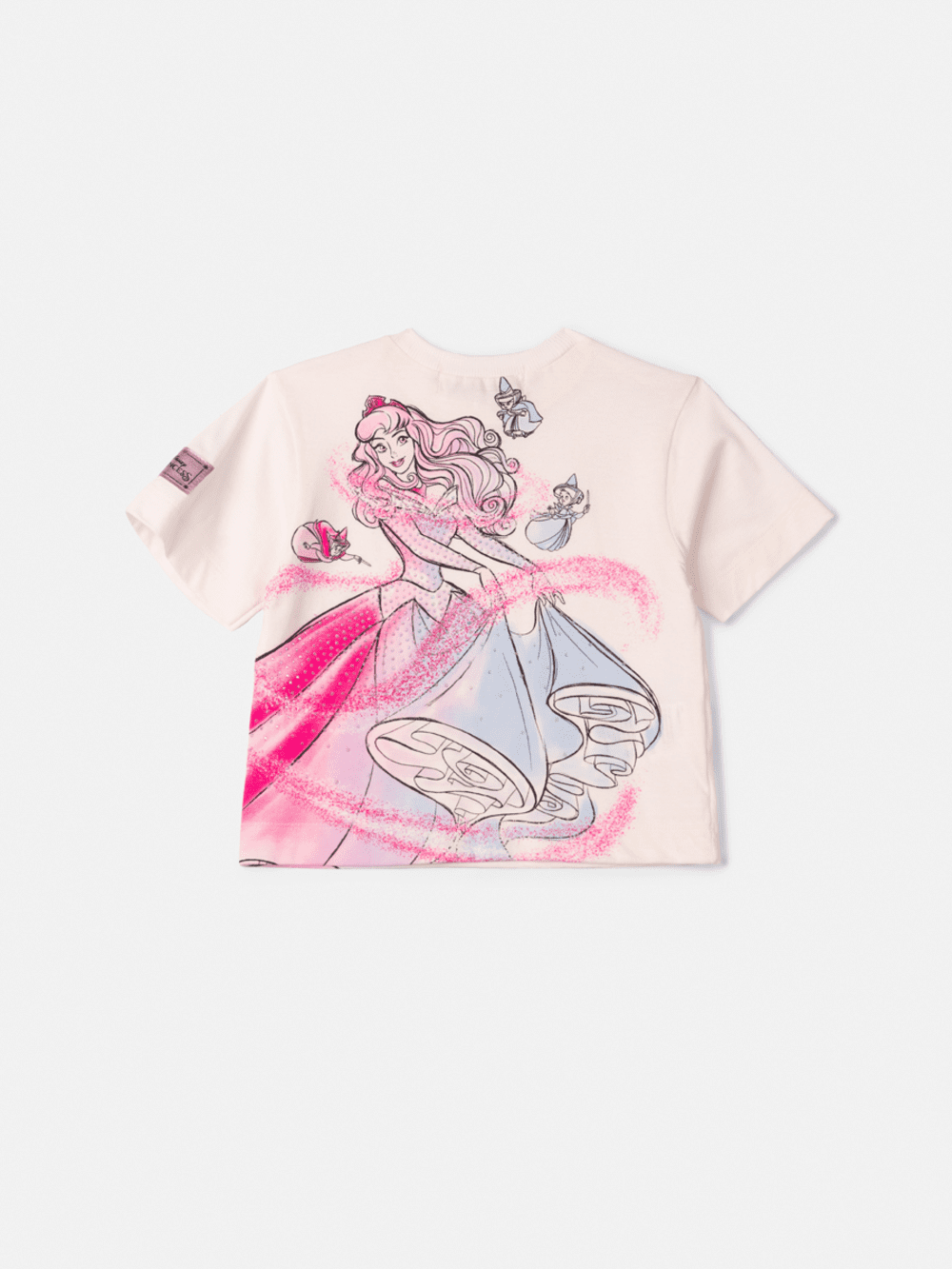 Blusa Infantil Animê Verão Princesa Aurora Disney
