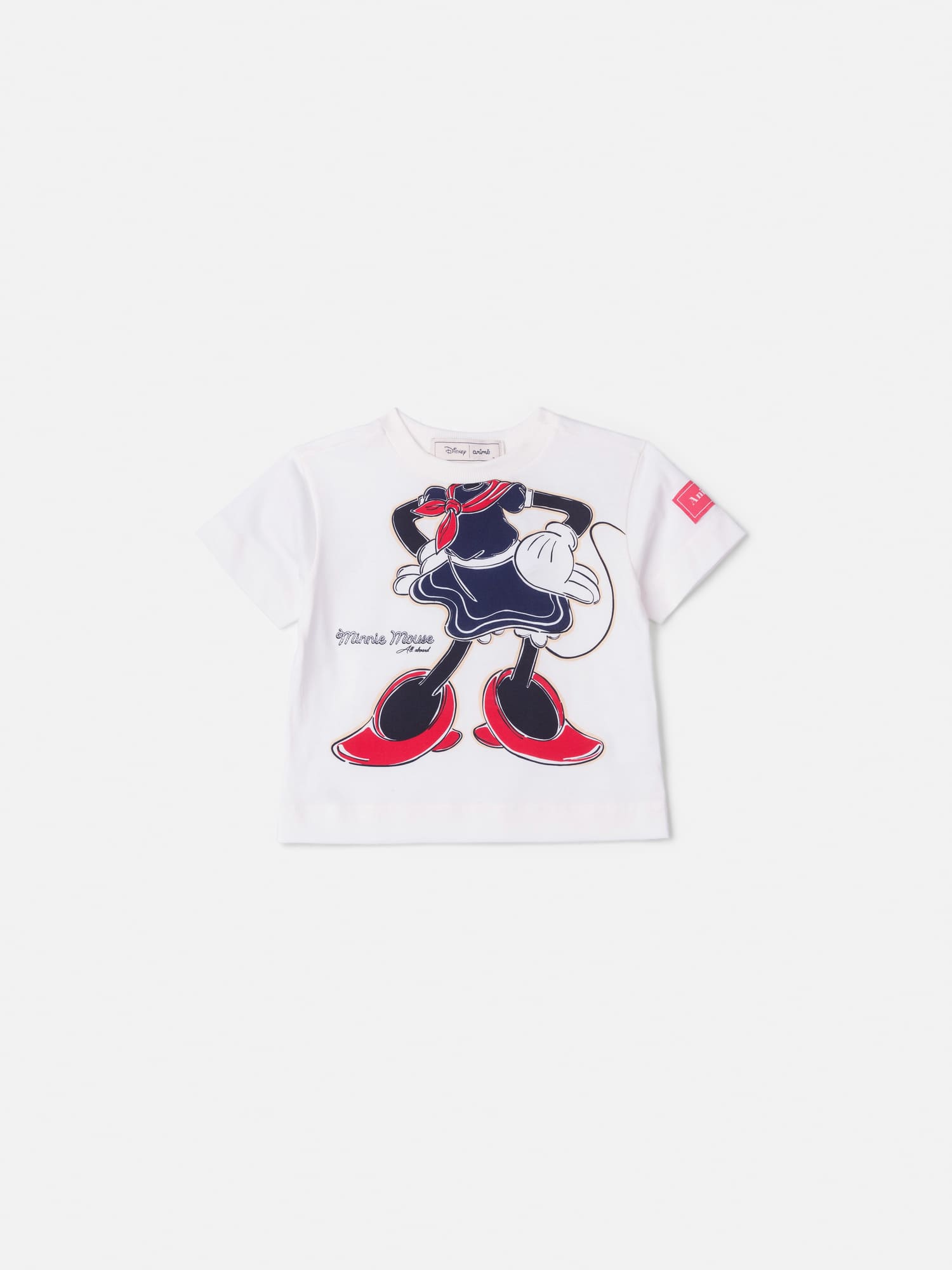 Blusa Infantil Animê Verão Branca Minnie Disney