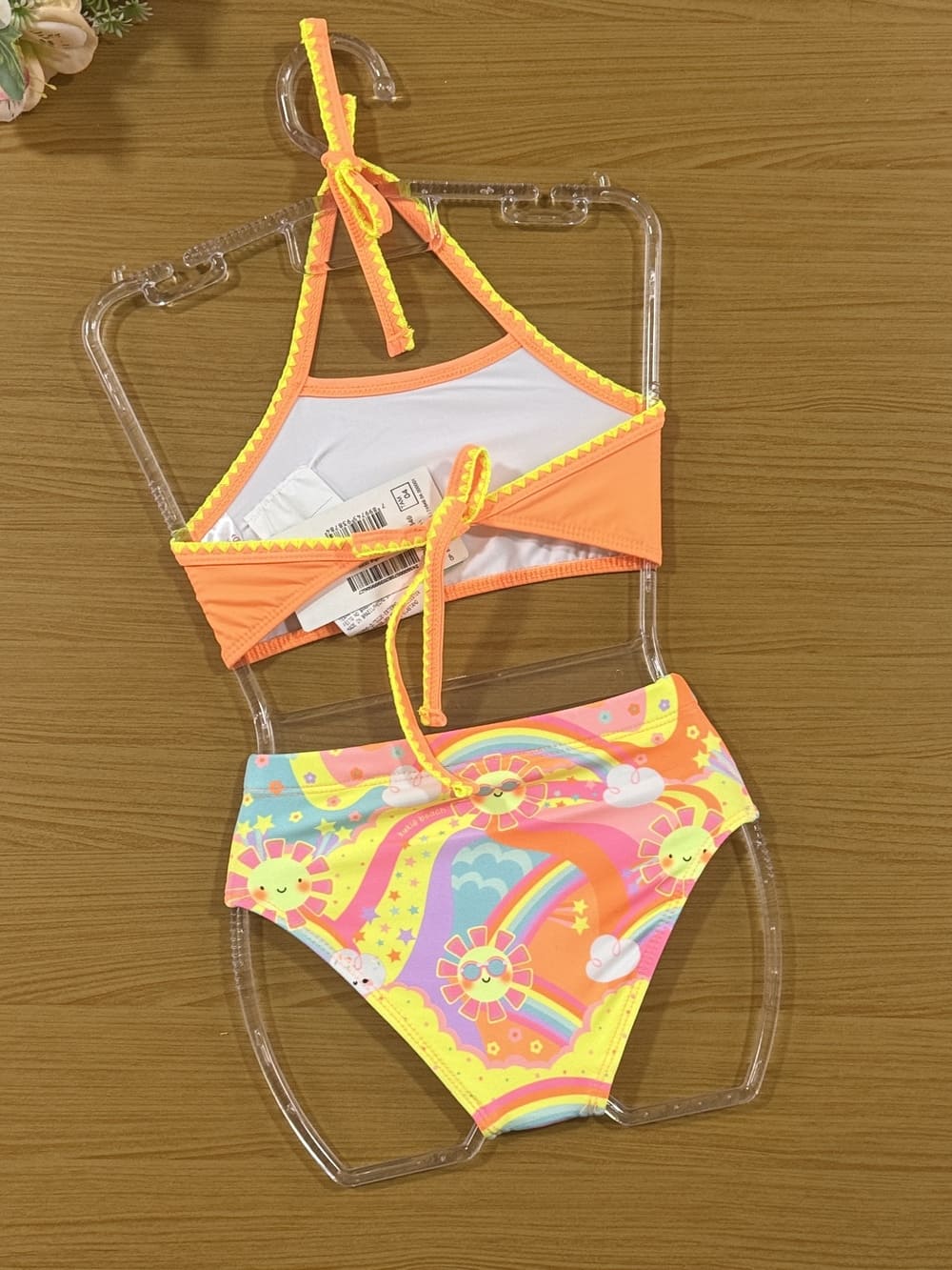 Biquíni Infantil Kukie Verão Laranja Solzinho