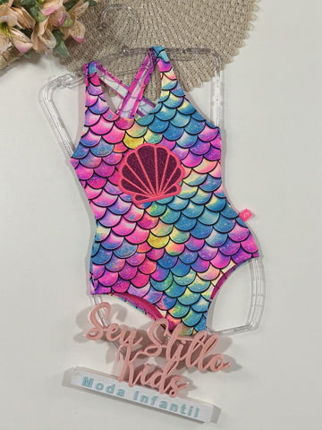 Maiô Infantil Siri Kids Valentina Mermaid 40166