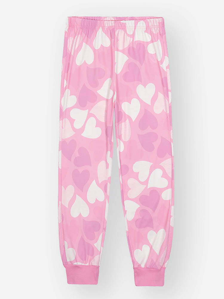 Pijama Infantil Cinti Verão com Calça e Blusa Rosa Princesinha Hora de Dormir