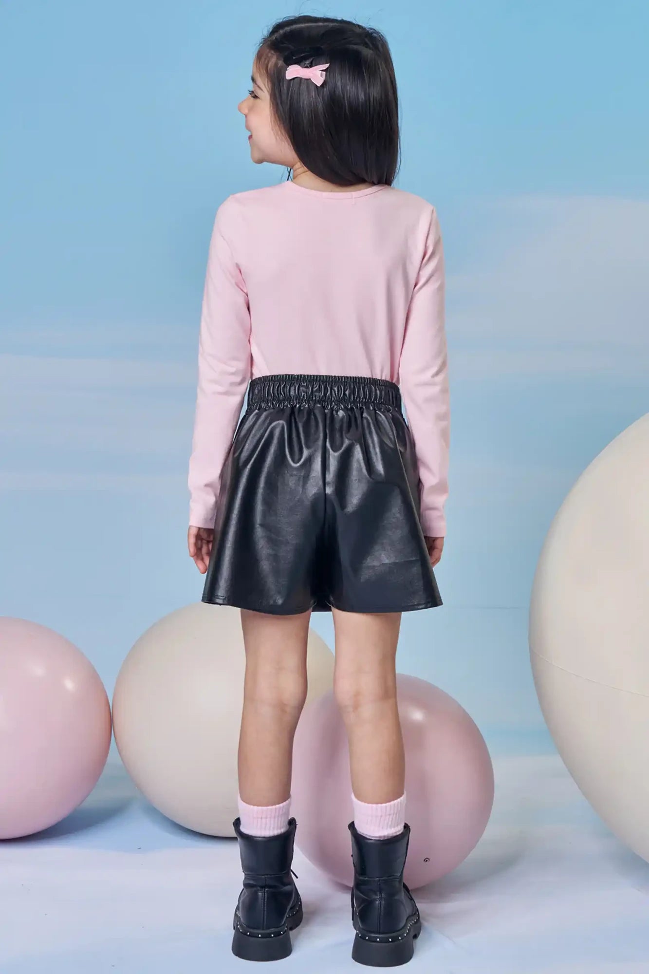 Blusa Infantil Kukiê Inverno Manga Longa Rosa Ursinha Roqueira