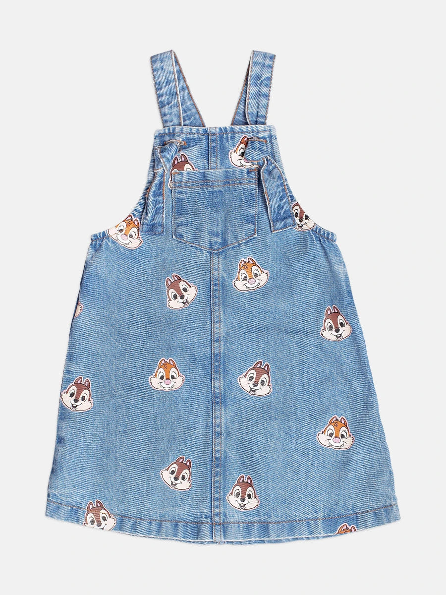 Salopete Infantil Momi Inverno Jeans Tico e Teco Disney