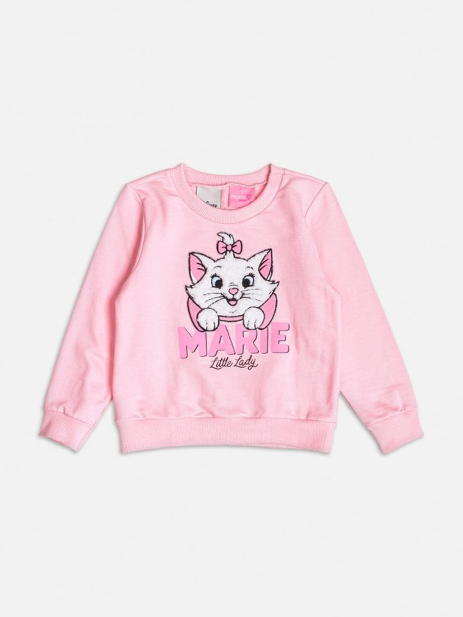 Conjunto Infantil Momi Inverno com Calça e Moletom sem Flanela Rosa Marie