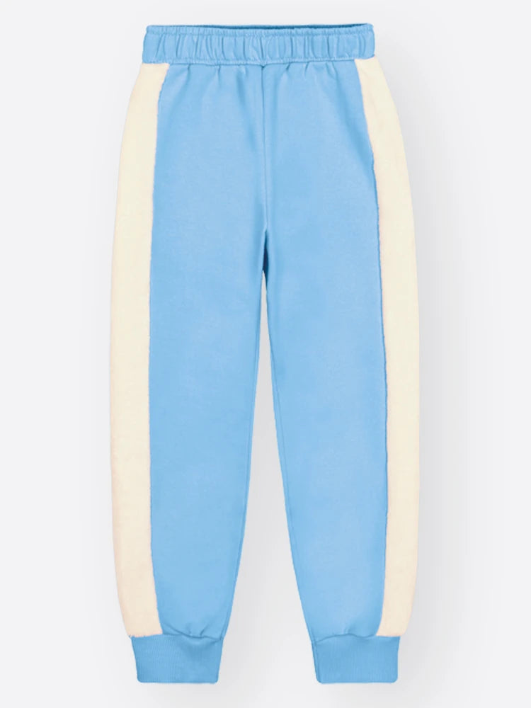 Conjunto Infantil Cinti Inverno com Calça e Moletom Flanelado Azul Menininha e Unicórnio