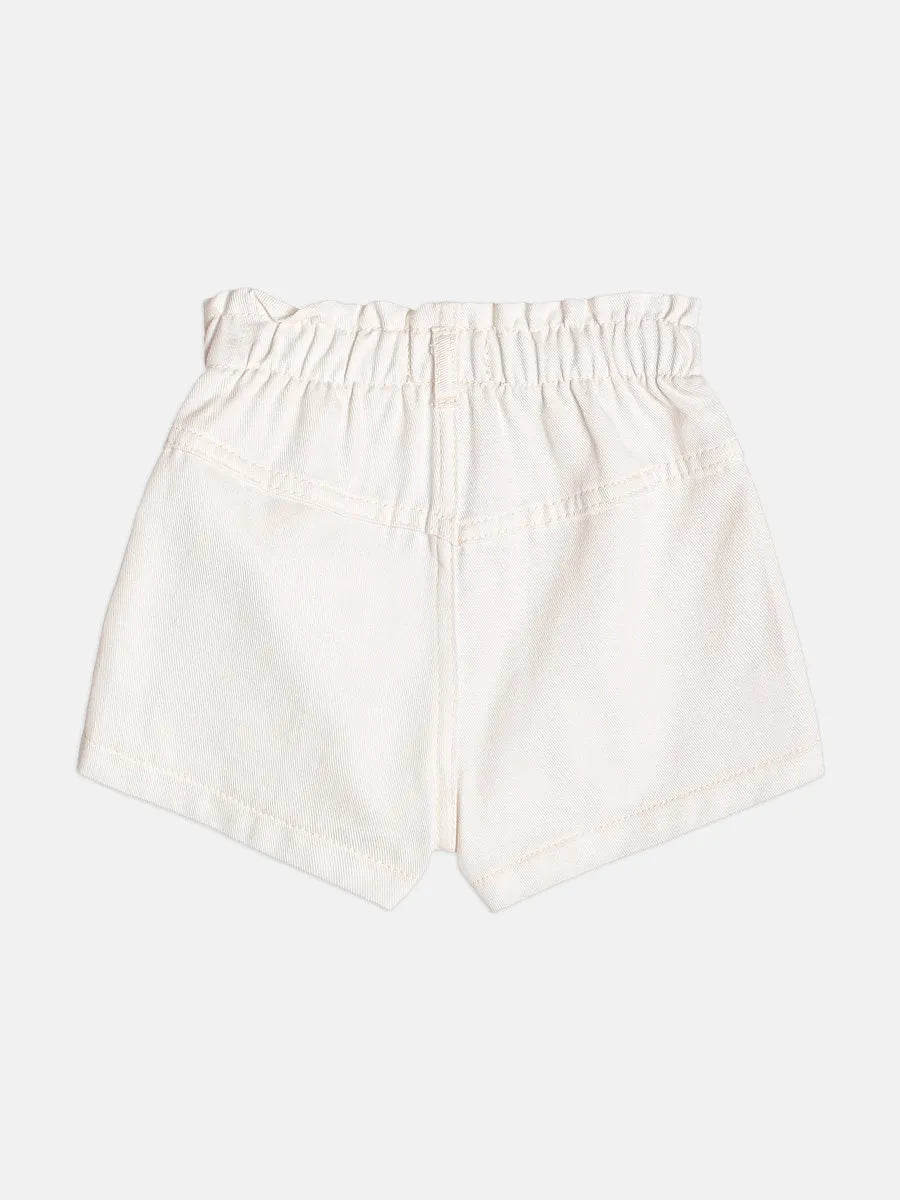 Shorts Infantil Menina Momi Branco Moranguinho