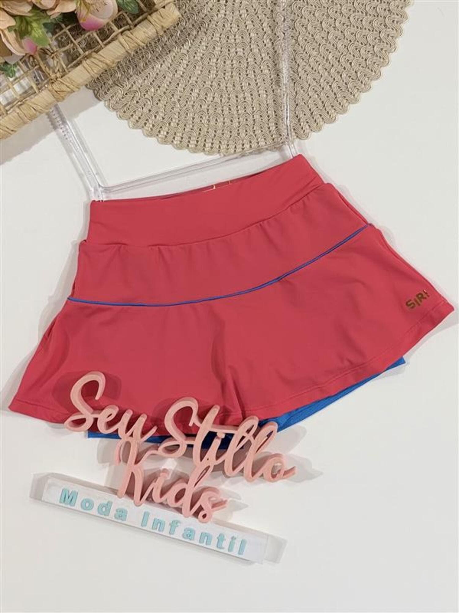 Saia Infantil Siri Kids Luana Coral 42634